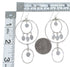 Authentic Sterling Silver Turquoise Hook Dangle Earrings RX56749